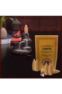 iyibifikir Ayurvedic Backflow Geri Akışlı Şelale Tütsü Konileri Amber Aromalı 10 Adet Koku Hediyelik