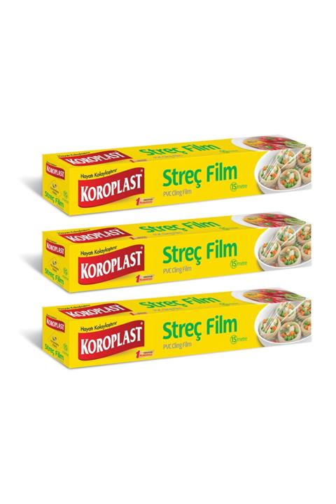 Koroplast Streç Film 15 Metre - 3'lü