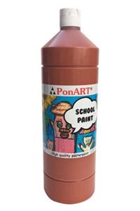 Ponart School Paint Açık Kahve 1000ml