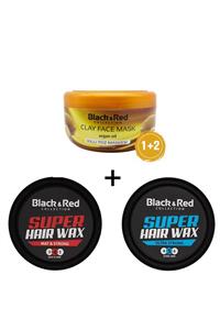 Black Red Killi Yüz Maskesi Argan 400 Gr. + 2 Adet 150 Ml. Wax