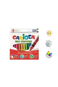 CARIOCA Wax Maxı Yıkanabilir Pastel Boya Kalemi 8'li