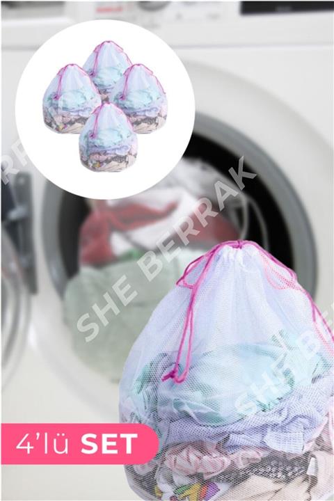 HERA CONCEPT 4 Adet 40*60 Cm Ipli Çamaşır Yıkama Filesi