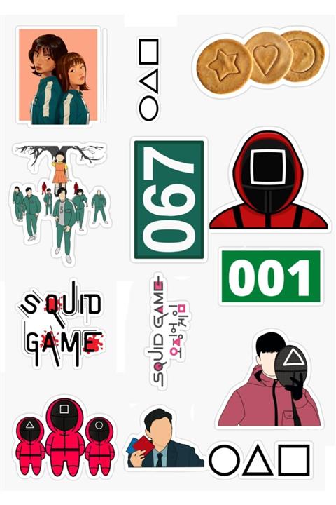 Atölye Semperra Squid Game Tasarımlı Sticker Seti