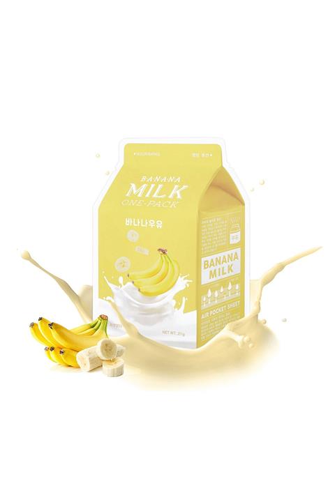 Missha Besleyici Bakım Sağlayan Yaprak Maske(Muz-Süt) APIEU Banana Milk One-Pack