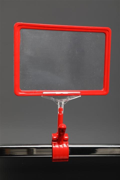 Modern Raf Mandallı A5 Etiketlik Kırmızı 3'li Paket