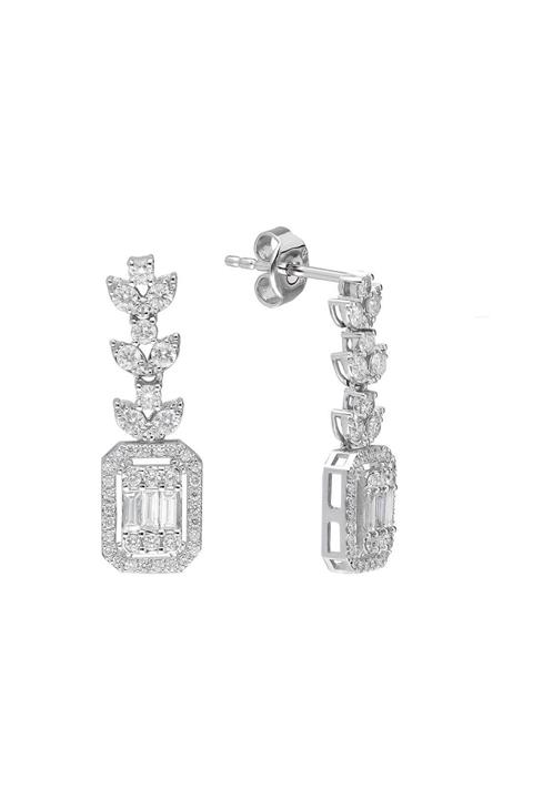 Sirius Pırlanta Baget Pırlanta Küpe