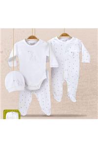 Bibaby Bi Organik 62149 Baby Gıraffe Badili Tüllü 4 Lü Set