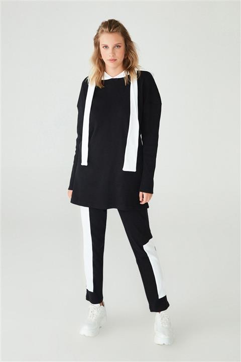 Muni Muni Garnili Eşofman Takımı 51219 Siyah