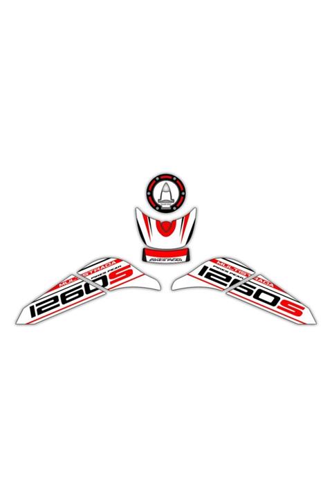 GP KOMPOZİT Ducati Multistrada 1260 S 2015-2018 Uyumlu Tank Pad Seti Beyaz