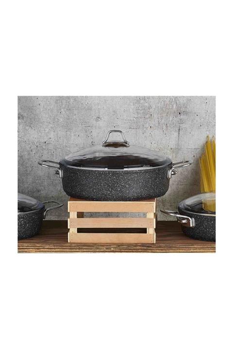 FALEZ Bln 3006 Black Lıne 26cm K.yarık Tencere