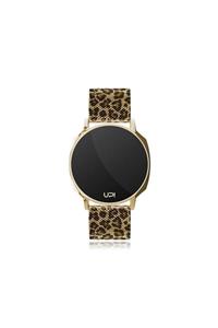 Up! Watch Upwatch Xt Gold Leopar Unisex Kol Saati