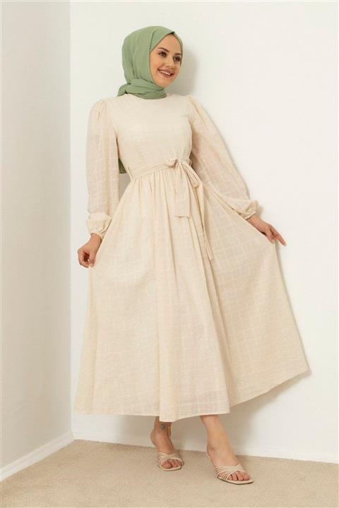 Meri Store Seyyar Kemerli Şerit İşlemeli Taş Elbise