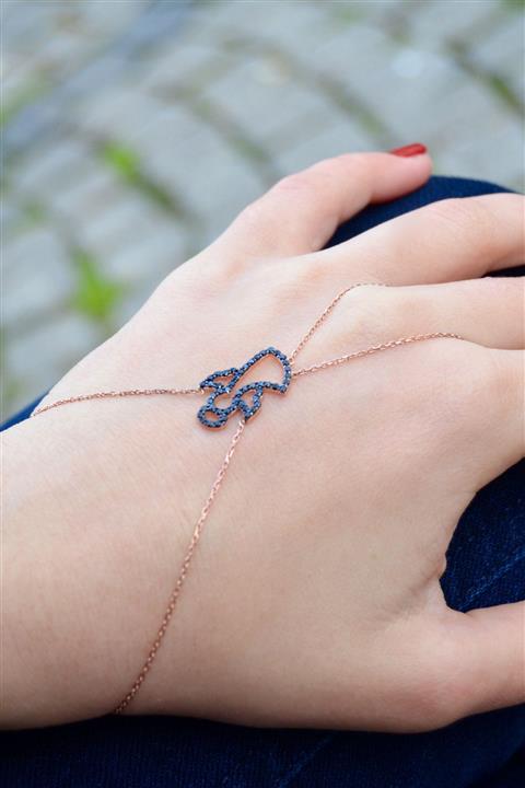 Argentum Concept Kadın Siyah Taşlı Melek Şahmeran B020501