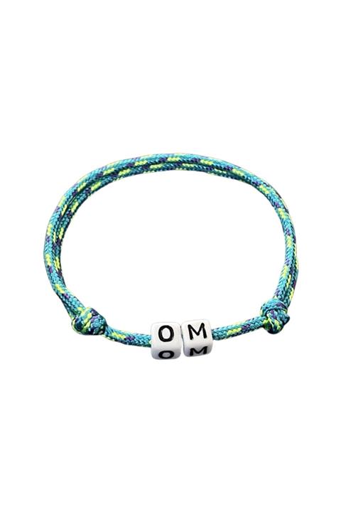 JOMO X nils project Unisex Mavi Om Ayarlanabilir İnce İpli Bileklik
