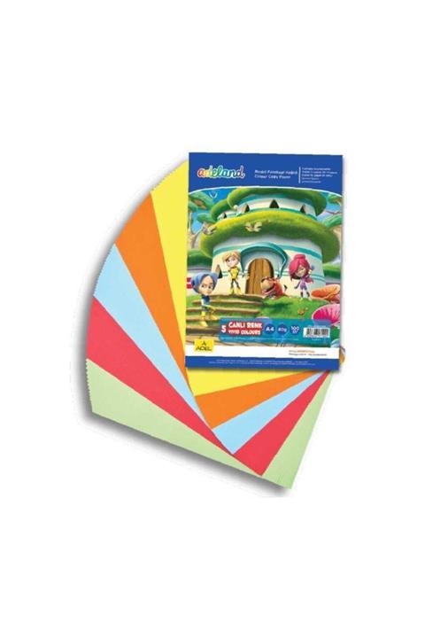 ADELAND Adelland A4 80gr. Renkli Kağıt 5renk