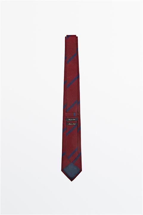 Massimo Dutti Dokulu %100 Ipek Kravat