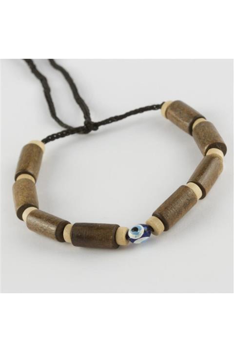LAUREL DREAM Ahşap Ipli Nazarlı Bileklik