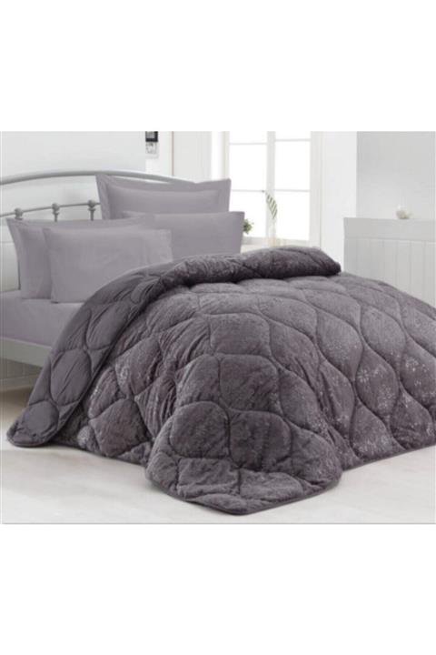 Merinos Gri Çift Kişilik Micro Yorgan
