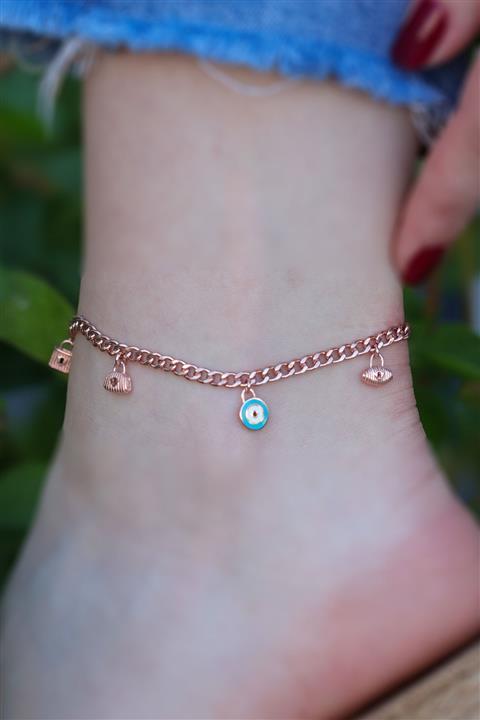 Necati Gün Rose Gold Kaplama Gümüş Dilek Halhalı