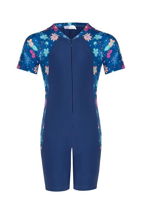 Adasea Çocuk Yüzücü Tulumu / Açık Lacivert