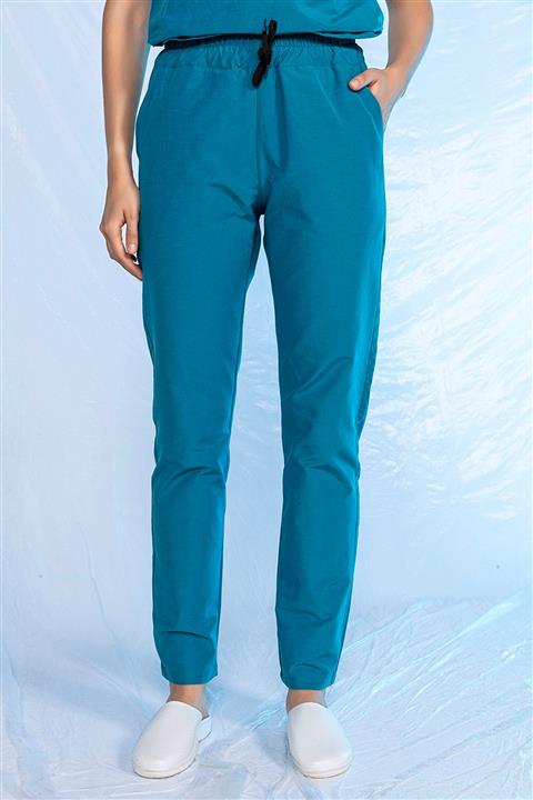 Pratik Tekstil Teryflex Likralı Doktor&hemşire Forması Turkuaz Tek Alt