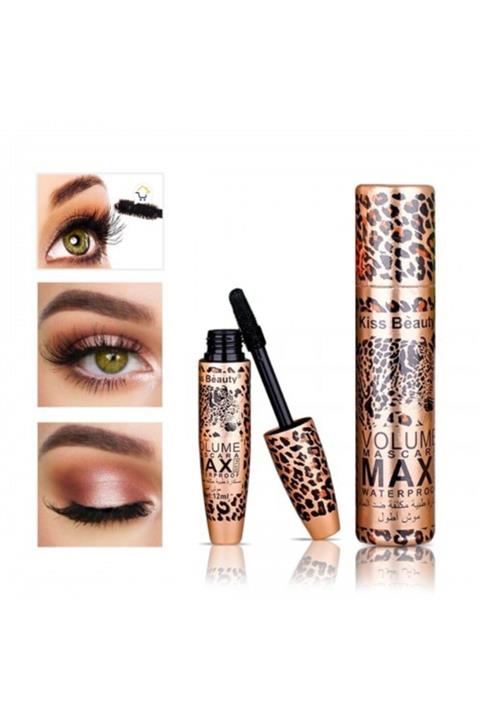 Kiss Beauty Kıss Beauty Leopar Dambıl Silikonlu Maskara