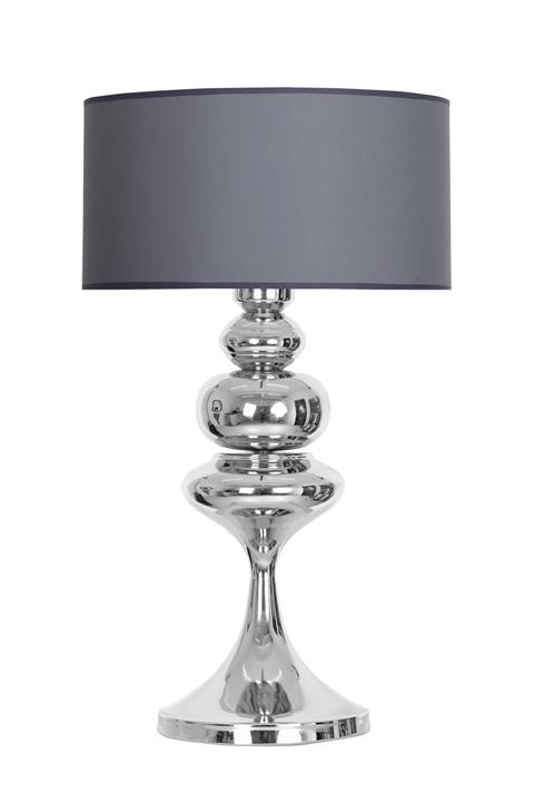 Vinner Balance Krom Kaplama Özel Tasarım Metal Abajur - Gri