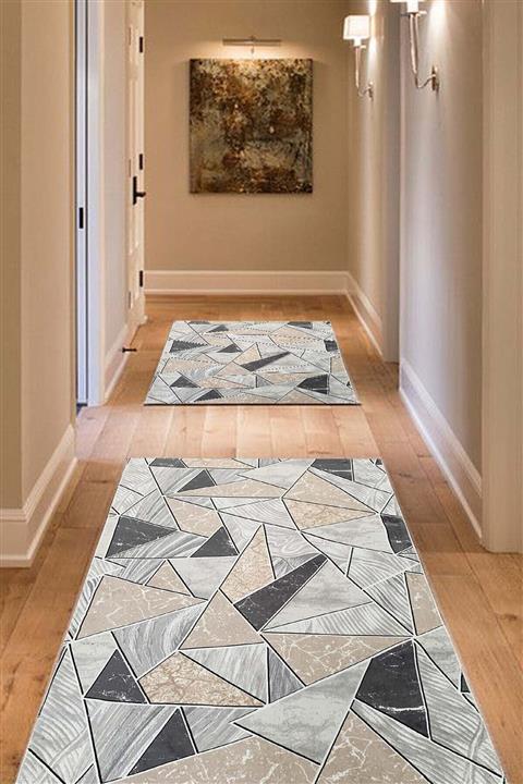 ISM - Kaymaz Taban Battaniye Rulo Yolluk Halı - Bej - Overloklu - 80-100-120-150-200cm En