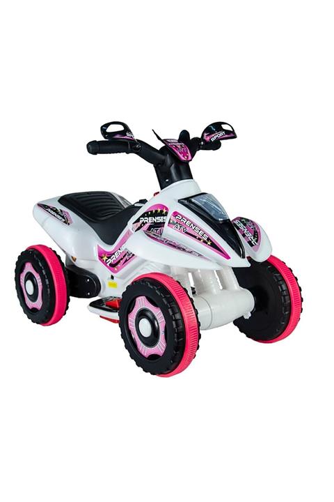 UJ Toys 6v Akülü Atv Pembe Beyaz