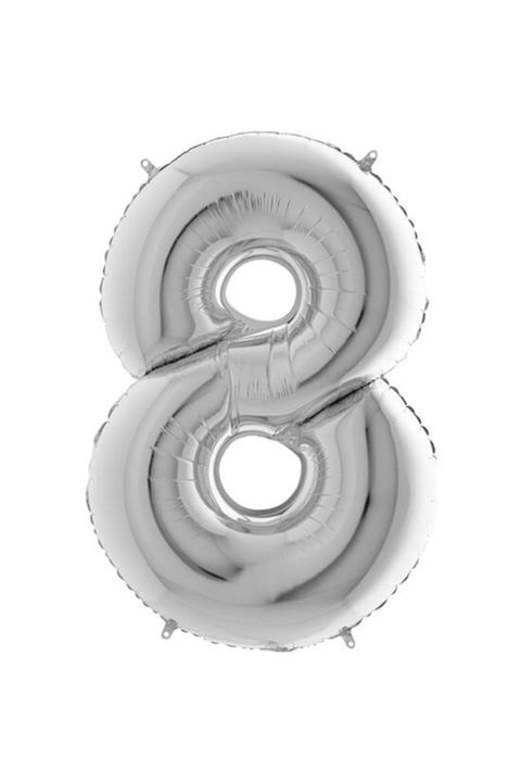grabo Kikajoy 8 Rakam Gümüş Folyo Balon 102 Cm