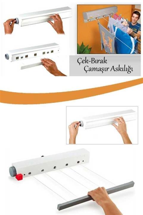 FırsatYeri Geri Toplanan Çek Bırak Çamaşır Kurutma Askısı Aparatı