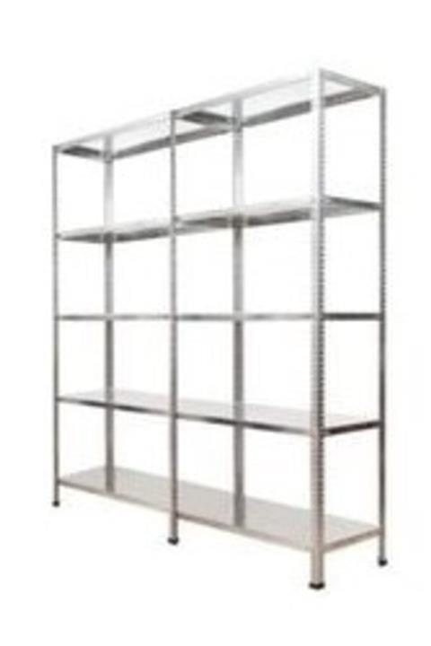 Herrafburada Galvanizraf 5 Katlı Duble 2 Li Galvaniz Çelik Raf Arşiv Depo Kiler Rafı 31x150x200