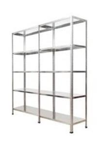 Herrafburada Galvanizraf 5 Katlı Duble 2 Li Galvaniz Çelik Raf Arşiv Depo Kiler Rafı 31x150x200