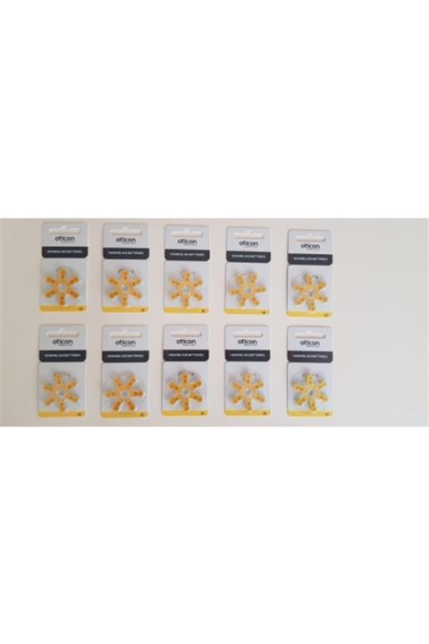 Oticon Işitme Cihazı Pili 10 Numara 60 Adet