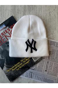 Moda Kızı Butik New York Yankees Beyaz Unisex Ny Bere