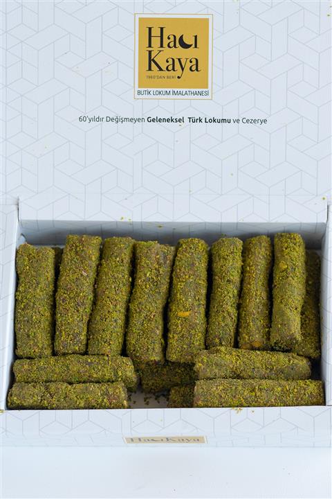 hacı kaya butik helvacısı Bol Antep Fıstıklı Fitil Sarma (500gr)