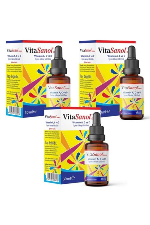 Allergo Vitasanol Damla 30ml-3 adet-skt:04/2023