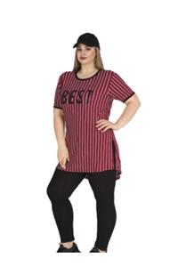 LONG NIGHT Kadın Büyük Beden Pijama Takımı / Women's Plus Size Pajama Sets Big Size