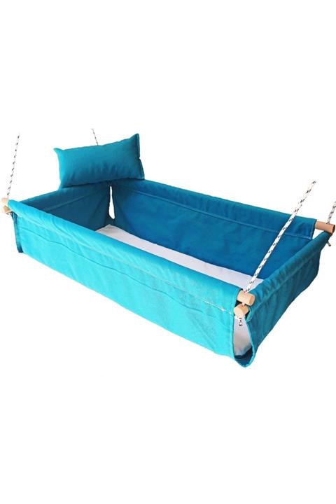 bibebe Ahşap Çocuk Bebek Hamak Beşik