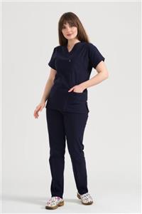 20tasarımterlik Unisex Lacivert Hemşire ve Doktor Üniforma Takımı
