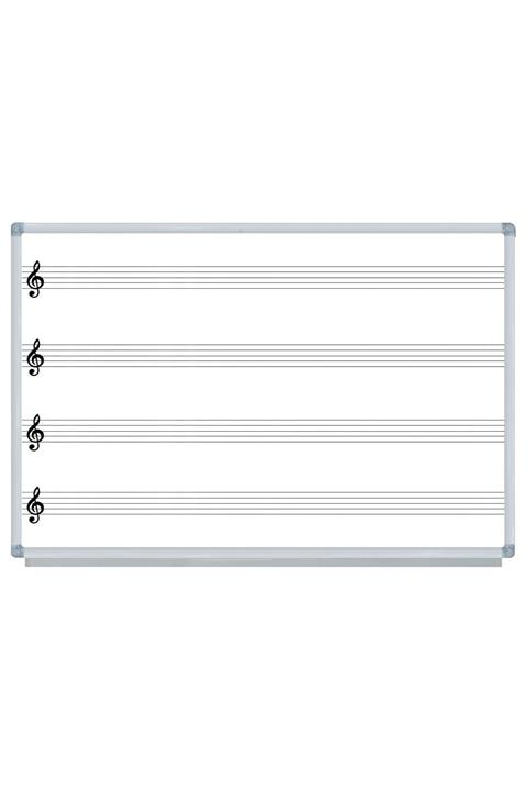 ABC 120x200 Duvara Monte Müzik Çizgili Yazı Tahtası