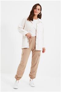 Trendyol Modest Camel Cep Detaylı Basic Jogger Örme Eşofman Altı TCTAW22EI0004