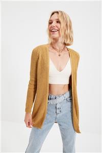 TRENDYOLMİLLA Camel Uzun Triko Hırka TWOAW22HI0722