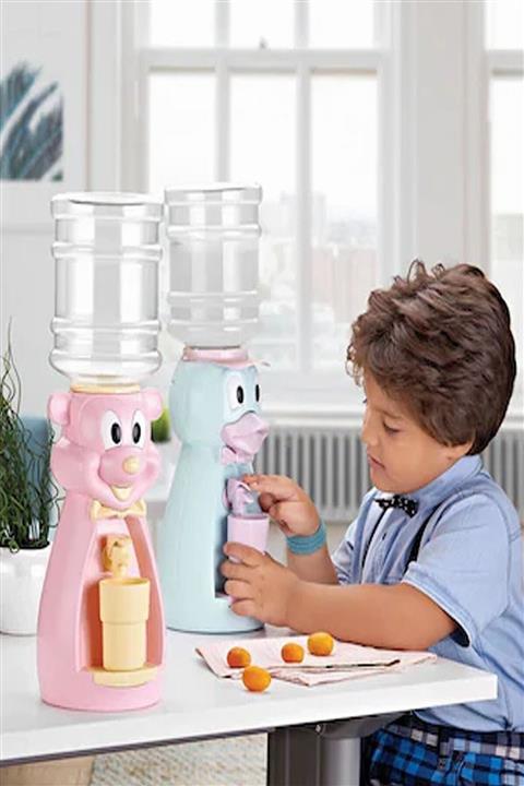 RoseRoi Çocuk Su Sebili Mini Ördek Figürlü Bardaklı Sebil Damacana