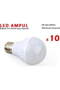 Firsat Ayi 3w Enerji Tasarruflu Led Ampul ( 10 Adet )