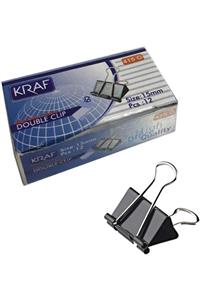 KRAF 12 Li (40 SYF KAPASİTE) Binder Klips - Kıskaç, Ataş 15 Mm