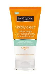 Neutrogena Visibly Clear Sivilce Karşıtı 2'si 1 Arada: Maske+Temizleme Jeli 150 ml