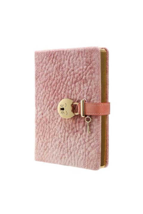 Victoria's Journals Pembe  Miyaw Kilitli Defter 13x18