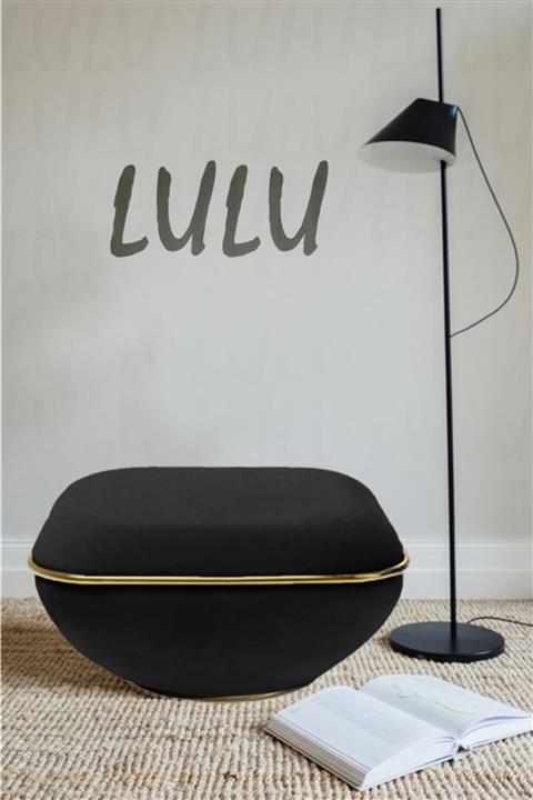 Zem Lulu Black - Gold Puf