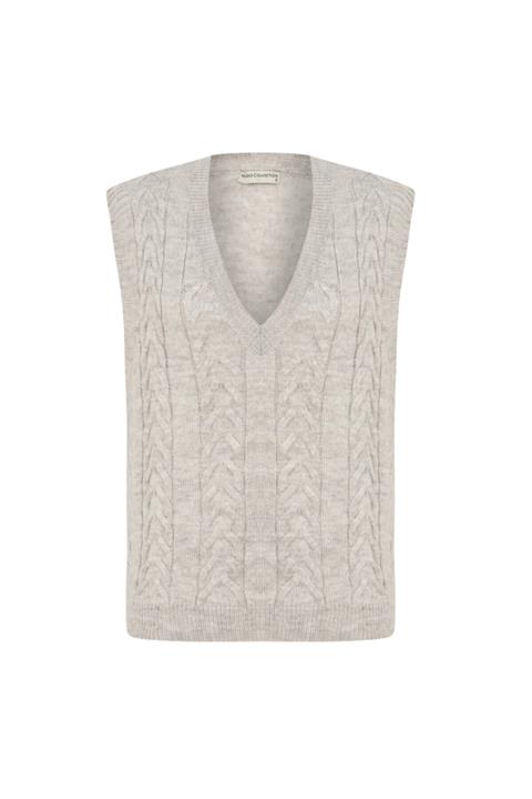 Mudo Saç Örgülü V Yaka Süveter